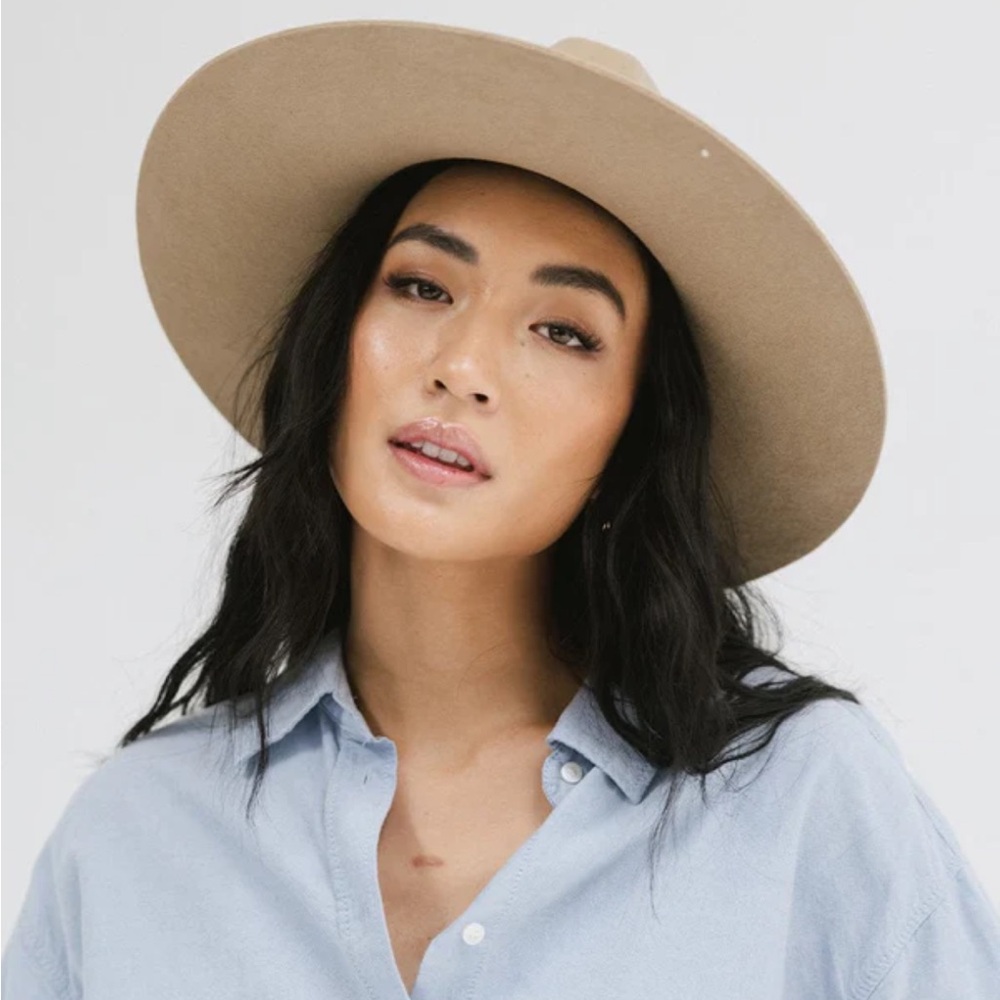 Gigi Pip EMMA WIDE BRIM FEDORA Size 59 M/L